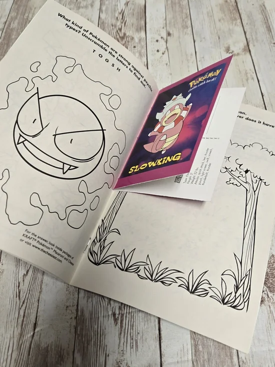 Pokémon Pandemonium Coloring Book 2000 Kraft Promo UNUSED Golden Books Vintage - Picture 5 of 9